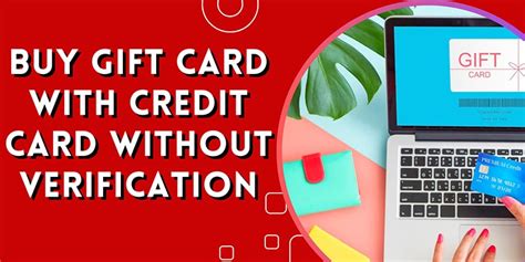Buy Gift Card With Credit Card Without Verification